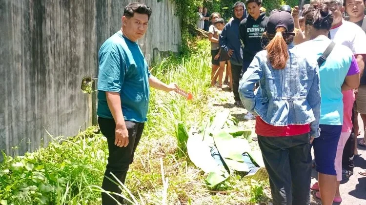 Polsek Mapanget Gerak Cepat Amankan TKP Penemuan Mayat Pria di Kairagi Satu
