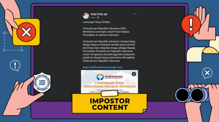 Hoaks Tautan Pendaftaran Lowongan Ombudsman 2026