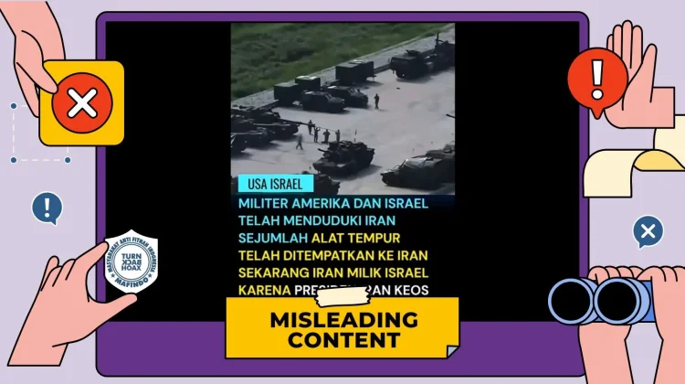 Hoaks Militer AS dan Israel Berhasil Menduduki Iran