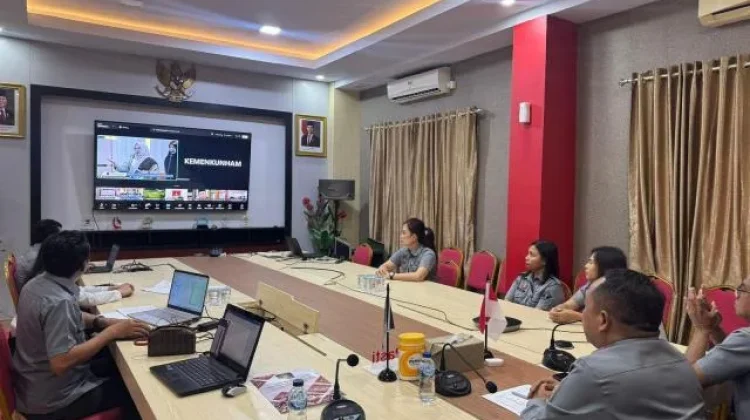 Kemenkum Sulut Ikuti Peresmian Posbankum di Sumatera Barat oleh Menteri Hukum RI