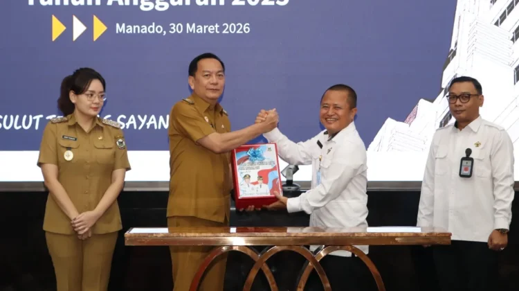 Caroll-Sendy Serahkan Laporan Keuangan Unaudited TA 2025 ke BPK Sulut