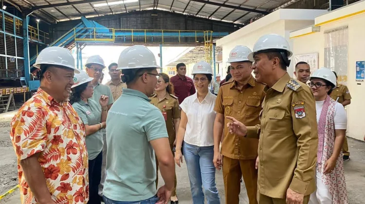 Kunker Bupati Minsel ke PT Sasa Inti