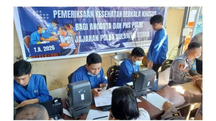 Pemeriksaan Kesehatan Berkala bagi Personel dan PNS Polri Jajaran Polda Sulut