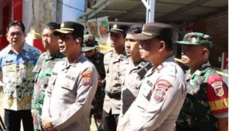 Kapolresta Manado Tinjau Lokasi Terdampak Gempa di Koni Sario