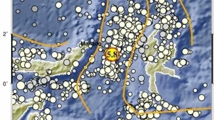 Sulut Kembali Diguncang Gempa Susulan Magnitudo 5,8