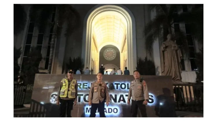 Polresta Manado Perketat Pengamanan Ibadah Malam Paskah