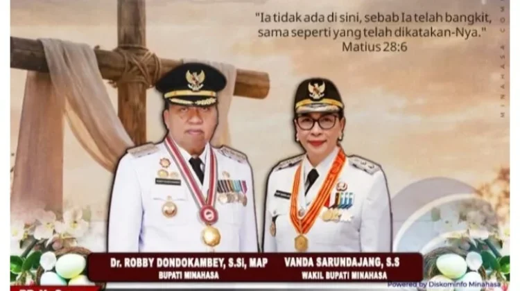 Pesan Paskah Pemkab Minahasa, Kebangkitan Kristus Jadi Sumber Harapan Umat