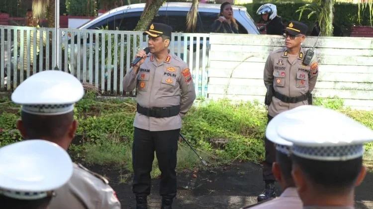 Kapolresta Manado Pimpin Apel Pengamanan Selebrasi Paskah Pemuda GMIM 2026
