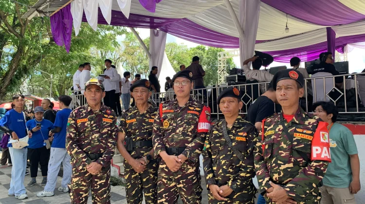 Potret Toleransi Selebrasi 100 Tahun Pemuda GMIM: Banser Turut Amankan Jalur Pawai