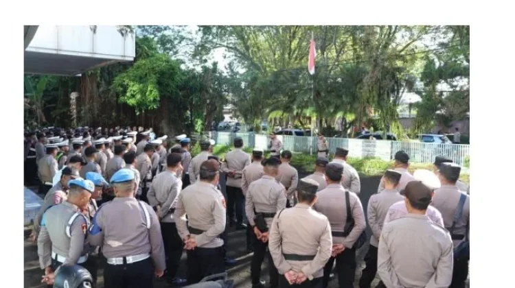 Kapolresta Manado Pimpin Apel Pengamanan Selebrasi Paskah Pemuda GMIM 2026