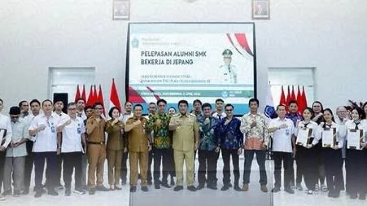 Gubernur Yulius Selvanus Lepas 15 Peserta Magang Sulut ke Nagasaki Jepang