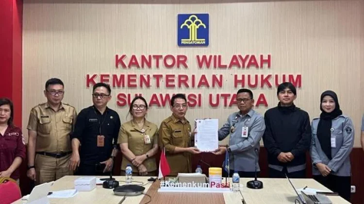 Kemenkum Sulut Harmonisasi Ranperbup Inspektorat Daerah Minahasa Tenggara