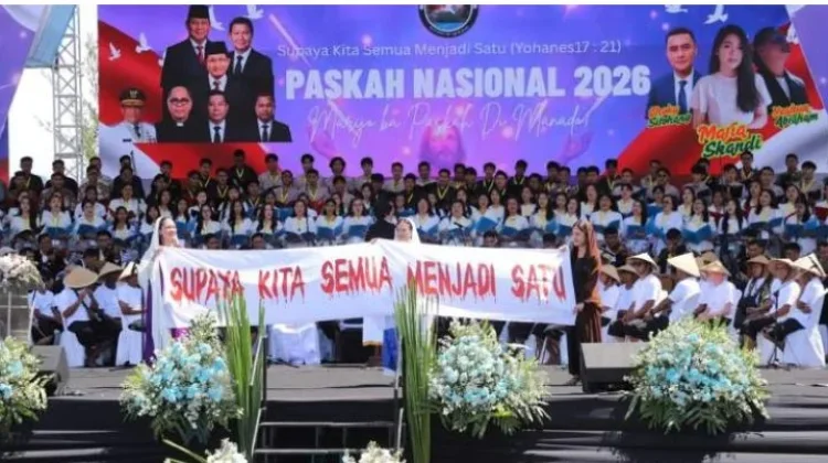 Bupati Ronald Kandoli Hadiri Paskah Nasional