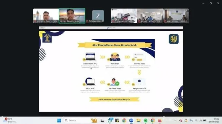 Kanwil Kemenkum Sulut Ikuti Sosialisasi Rebuild Aplikasi Apostille