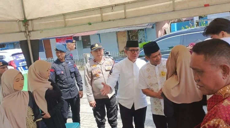 Polsek Mapanget Amankan Kegiatan Halalbihalal di Masjid Al Muhajirin Paniki Dua