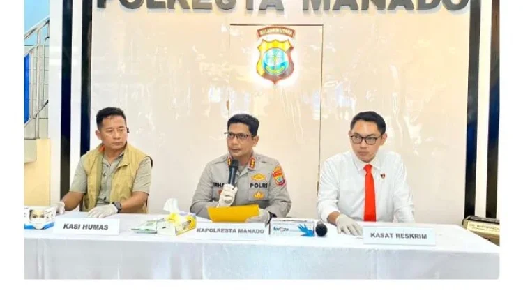 Polresta Manado Gelar Press Release Kasus Penganiayaan Berat