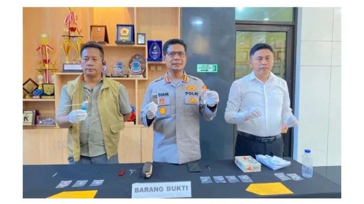 Polresta Manado Rilis Dua Kasus Peredaran Sabu