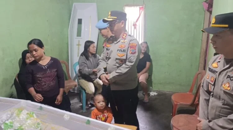 Kapolres Boltim Beri Dukungan Moril ke Keluarga Korban Penikaman