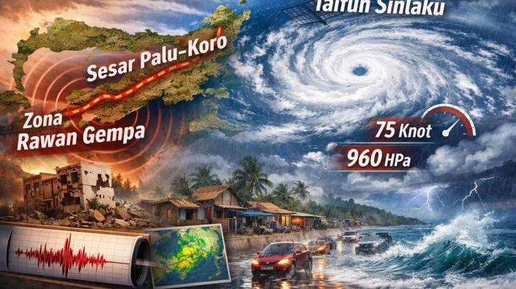 BMKG: Aktivitas Sesar Palu-Koro dan Taifun Sinlaku Picu Dinamika Cuaca di Sulut