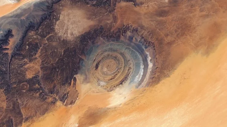 "Mata Sahara" di Afrika Tampak Jelas dari Antariksa