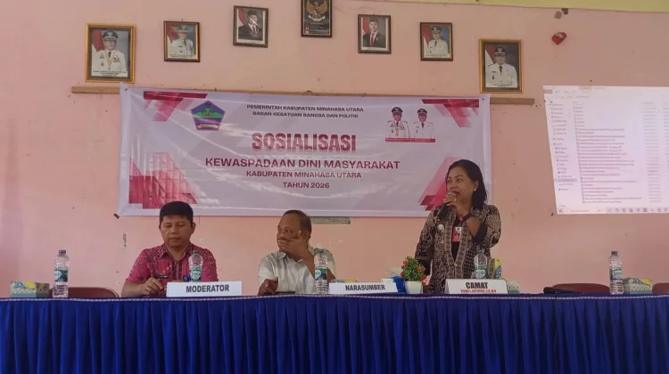 Sosialisasi Kewaspadaan Dini Masyarakat di Kecamatan Kauditan