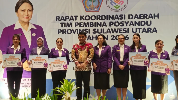Ketua Tim Pembina Posyandu Minut Hadiri Rakorda Sulut