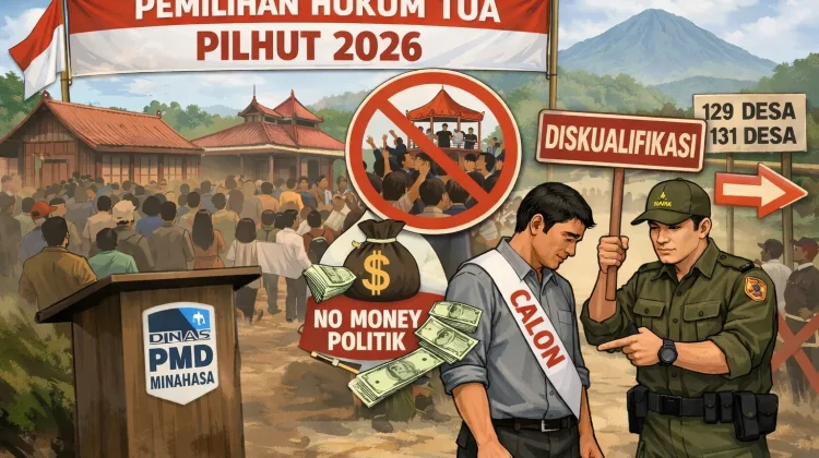Pemkab Minahasa Tegaskan Sanksi Tegas Pelanggaran Pilhut 2026