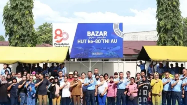 Rangkaian HUT ke-80 TNI AU: Lanud Sam Ratulangi Gelar Bazar Serentak