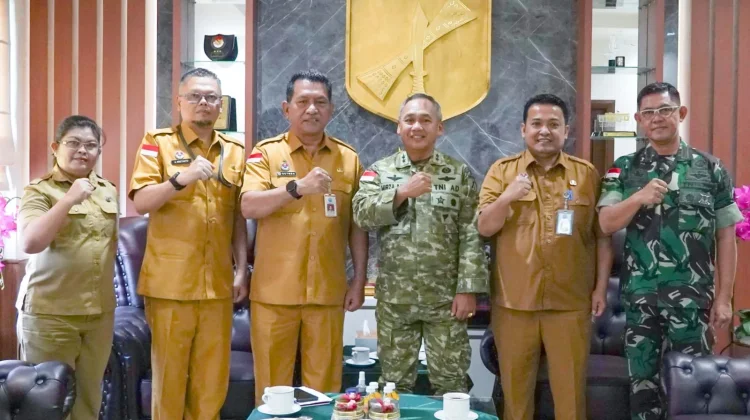 Pangdam  Merdeka dan  Tim BNPP RI Bahas Perbatasan Negara