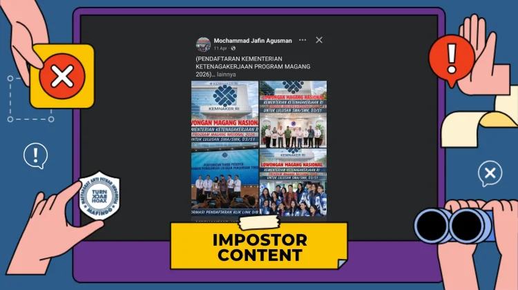 Hoaks Tautan Pendaftaran Magang Nasional Kemnaker RI