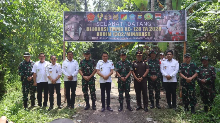 TMMD ke-128 Dibuka di Tababo Selatan, TNI dan Warga Bersinergi Bangun Desa