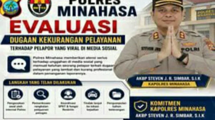 Kapolres Minahasa Komitmen Evaluasi Internal Secara Tegas
