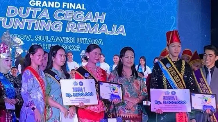 Matthew Pongoh dan Imanuella Oryza Terpilih Duta Cegah Stunting Remaja Sulut 2026