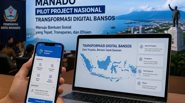 Manado Jadi Pilot Project Nasional Transformasi  Digital Bansos