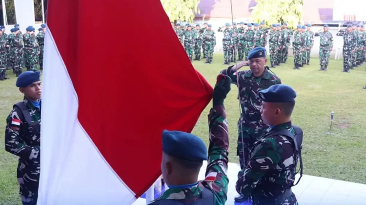 Lanud Sam Ratulangi Perkuat Jiwa Nasionalisme Personel Lewat Upacara Bendera