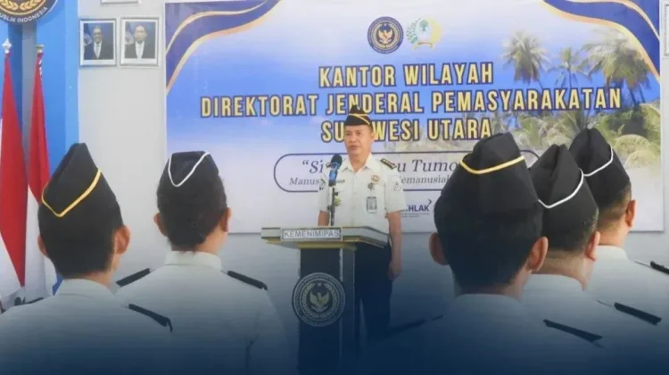 Perkuat Sinergi Kinerja, Kanwil Ditjenpas Sulut Gelar Apel Pagi