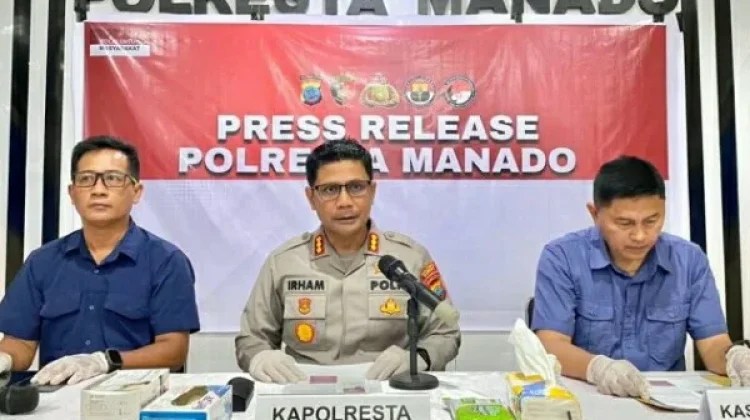 Polresta Manado Bongkar Peredaran 105 Paket Sabu