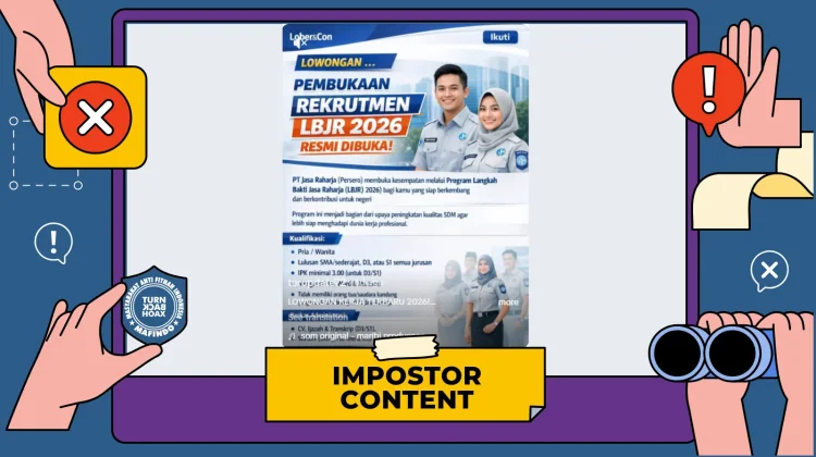 Hoaks Tautan Rekrutmen Program Langkah Bakti jasa Raharja