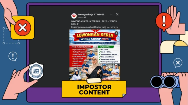 Hoaks Tautan Pendaftaran Lowongan Wings Group 2026