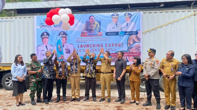 Launching Ekspor Perdana Produk Olahan Kelapa dari RPB menuju Guangzhou China