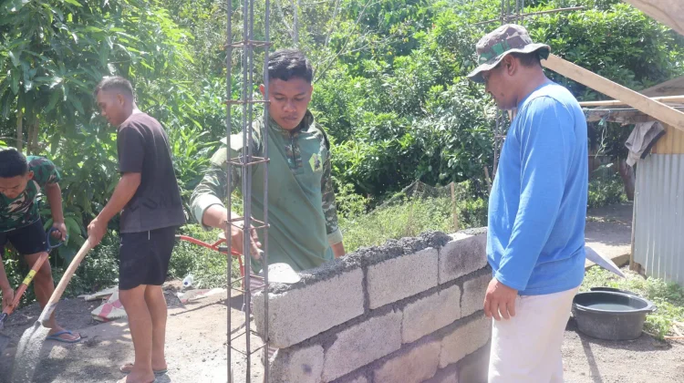 Satgas TMMD Kebut Pembangunan MCK, Warga Tababo Induk Sambut Antusias