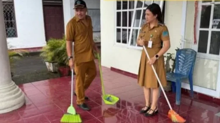 Kebersihan Lingkungan, Pemdes Tatelu Optimalkan Gerakan Indonesia Asri