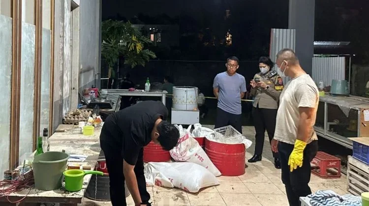 Polsek Malalayang dan Tim Inafis Amankan TKP Penemuan Mayat di Malalayang Dua