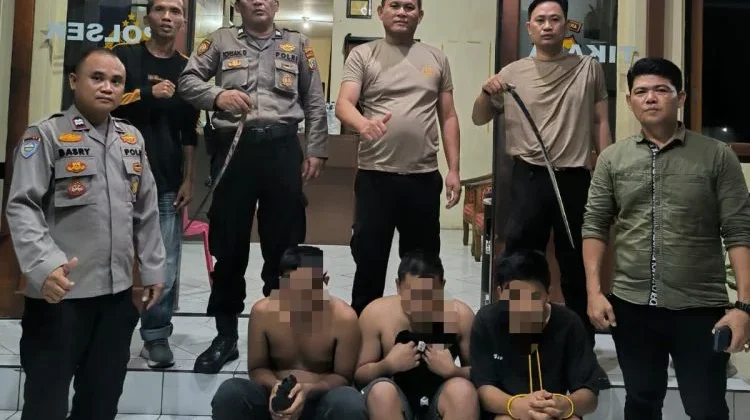 Polsek Tikala Amankan Tiga Pemuda Terkait Video Viral Perkelahian