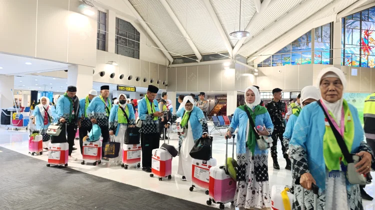 Penerimaan Jemaah Haji Sulut di Embarkasi Balikpapan Berjalan Tertib dan Lancar