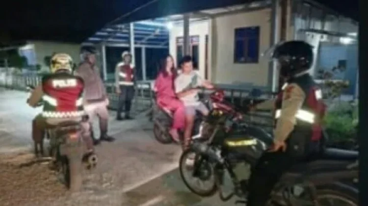 Kapolsek Beo Pimpin Langsung Operasi Cipta Kondisi