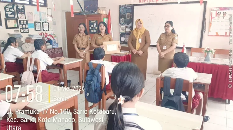 ASAJ di SDN 67 Manado Berjalan Lancar, 15 Siswa Kelas 6 Ujian Pakai Kertas Pensil