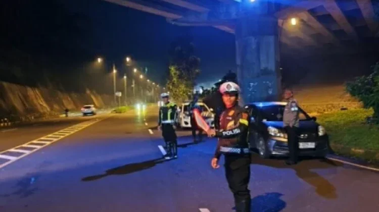 Cegah Aksi Balap Liar, Sat Lantas Polres Minut Patroli di Ring Road Interchange