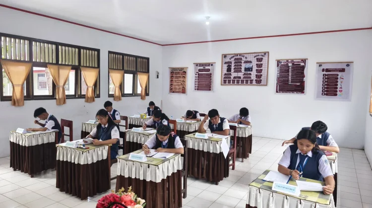 91 Siswa SMP Negeri 2 Tondano Ikuti USAJ dengan Kehadiran 100 Persen