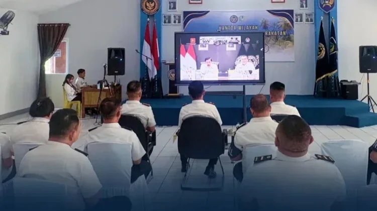Kakanwil dan Jajaran Ditjenpas Sulut Ikutin Anev Kinerja Triwulan I